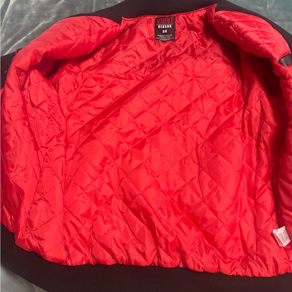 Scarface Varsity Jacket 2X Size Reason Clothing Authentic 100% - Picture 5 of 10